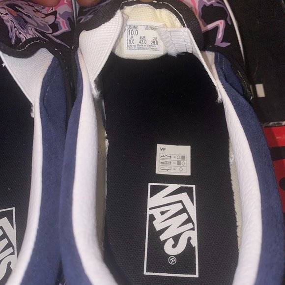 Vans Classic Slip On Zap Dress Blues Black Sz US 10 Men VN000XG88NK Glow In Dark - Picture 11 of 16